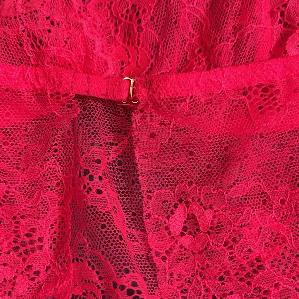 Salty Honey Lingerie Set - Hot Pink, Size XXL
